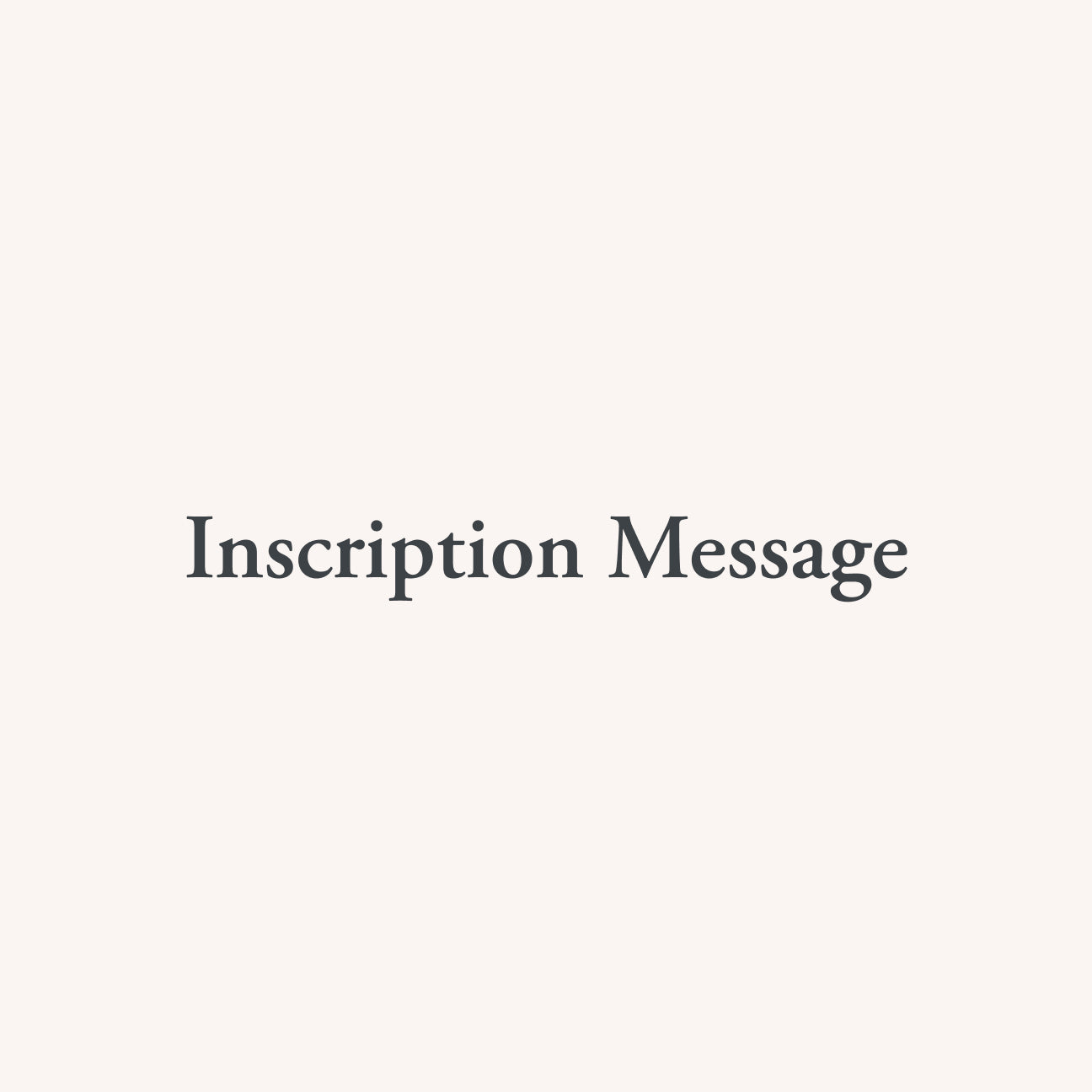 Inscription Message